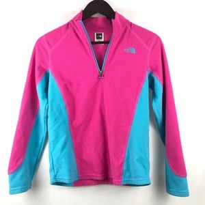 The North Face Girls Fleece pullover light jacket